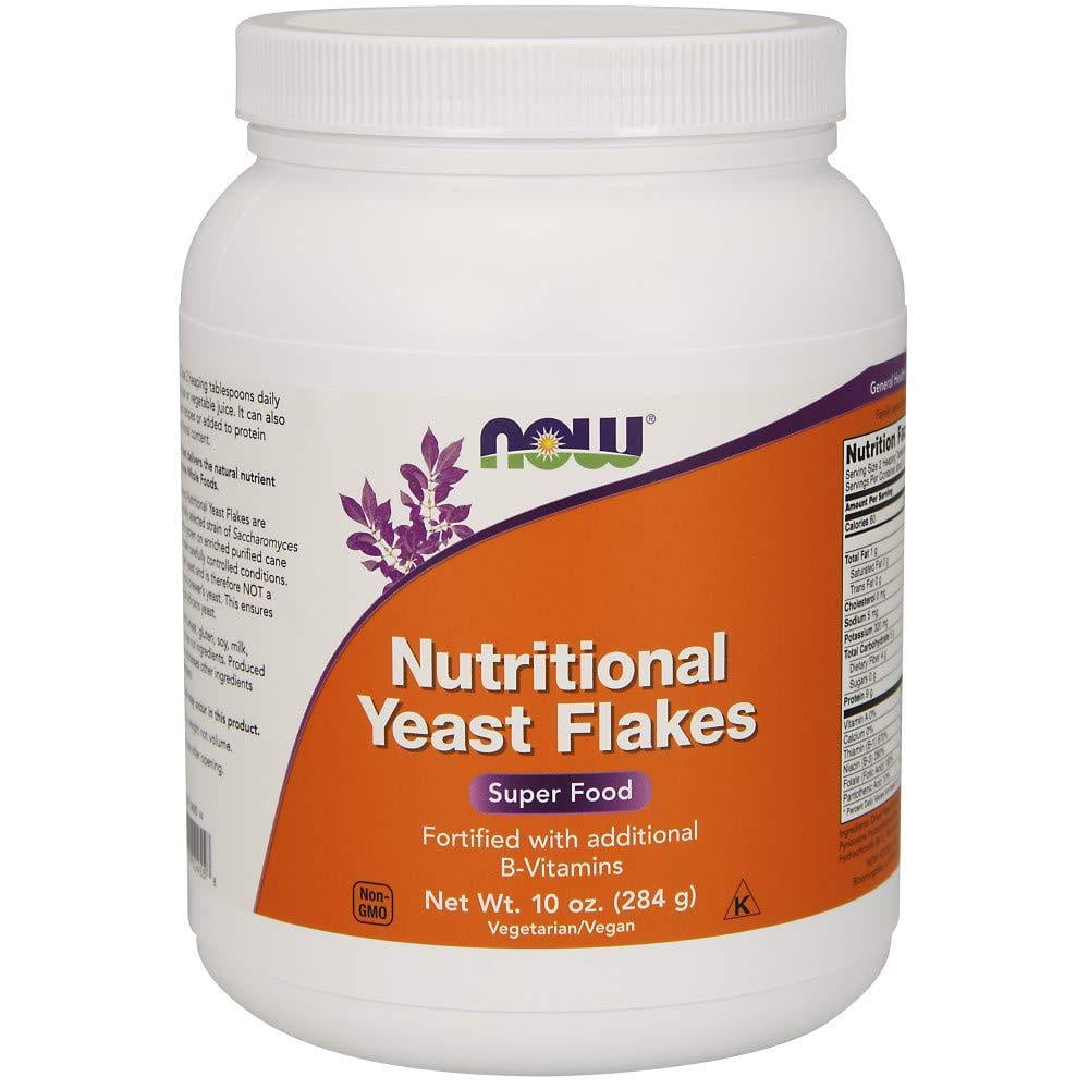 NOW Supplements, Nutritional Yeast Flakes Fortified with Additional BVitamins, 10Ounce