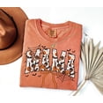 thumbnail image 2 of PAVIG MAMA Halloween Shirt, Pumpkin Bat Coquette Bow Mom Garment-Dyed Tee, 2 of 7
