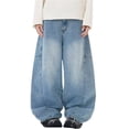 thumbnail image 1 of Vaqueros holgados Y2K for hombre - Pantalones vaqueros grunge vintage de pierna ancha for ropa de calle de hip hop y skater, 1 of 7