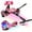 Camouflage Pink, variant on UNI-SUN Hoverboard with Go Kart, Bluetooth Hoverboard with Seat Attachment, 6.5" Wheels, Colorful LED Lights, Black