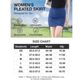thumbnail image 3 of OutPro Women's Skorts Skirts Waist Tennis Sports A-Line Dress Athletic Draw Rope Short Navy Blue, 3 of 8