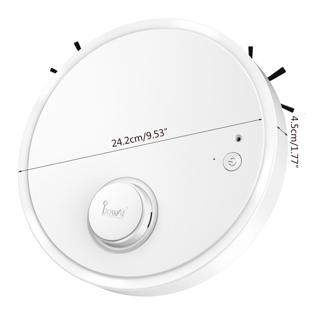 Rechargeable Robot Vacuum Cleaner Wet/Dry Use 70 min Runtime Quiet Super-Thin
