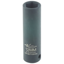 

3/8in. Drive Deep 6 Point Impact Socket 12mm