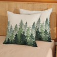 thumbnail image 2 of Sage Green Pillow Covers 20x20 Inch 2 Pcs Watercolor Christmas Tree Decor Throw Pillows Natural Forest Spring Summer Outdoor Farmhouse Decoration Pillowcase Linen Cushion Cover for Couch Sofa, 2 of 6
