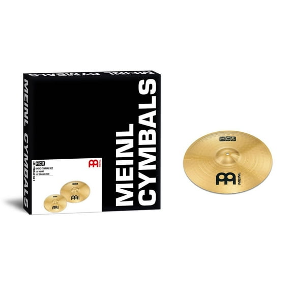Meinl Cymbals HCS Basic Cymbal Set (114HH/18CR) w/ Free 14" Crash