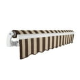 thumbnail image 3 of Awntech 12 Ft Maui Right Motorized Heavy Duty Patio Retractable Awning (144in x 9.25in x 120in), Brown/Tan Stripe, 3 of 7