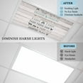 thumbnail image 3 of 1 Pack Farm Animal Fluorescent Light Covers for Ceiling Lights Cattle Pig Chicken Retro Wood Texture Magnetic Ceiling Light Covers Overhead Light Filters for Office Classroom Home, 3 of 9