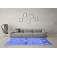 thumbnail image 3 of Ahgly Company Indoor Rectangle Abstract Blue Contemporary Area Rugs, 5' x 8', 3 of 4