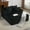 Corduroy | Black, variant on 61"x54.3" Oversized Chaise Lounge Indoor, Wide Boneless Corduroy Loveseat with 4 Pillows, Armrests, Comfy Fluffy Reading Couch, No Assembly Required Deep Seat Sofa for Living Room, Bedroom, Office