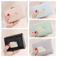 thumbnail image 4 of YUANOU Fashion Cute Pearl Wallet Simple PU Leather Wallet Multi-Function Folding Coin Purse Card Holder For Women Girl Student(Blue), 4 of 4