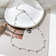 thumbnail image 4 of Dainty Pearl Choker Necklace Adjustable Pearl Beaded Chain Necklace for Women Delicate Mother's Valentine Bridesmaid Wedding Jewelry Gifts, 4 of 9