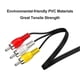 thumbnail image 4 of 3.5 mm to RCA AV Camcorder Video Cable,3.5mm 18 TRRS Male to 3 RCA Male Plug Adapter Cord for TV,Smartphones,MP3, 5ft, 4 of 5