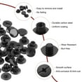 thumbnail image 4 of Uxcell 50 juegos M5 x 5mm tornillo Chicago, tornillos de cabeza Phillips de metal, tornillos de remache para cuero, negro, 4 of 6