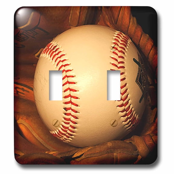3dRose, Baseball, double toggle switch
