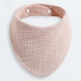 thumbnail image 4 of Zanarzt Muslin Burp Cloths Muslin Baby Bibs Baby Bandana Drool Bib for Drooling and Teething Cotton Soft Absorbent for Girls Boys Khaki, 4 of 9