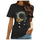 thumbnail image 1 of Gibobby Casual Playera de Manga Corta para Mujer Mujeres BlouseBasicTop Blouse(Negro,XL), 1 of 5