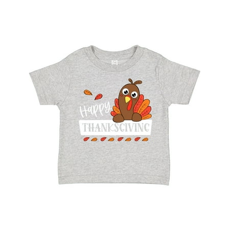 

Inktastic Happy Thanksgiving Cute Turkey Gift Toddler Boy or Toddler Girl T-Shirt