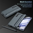 thumbnail image 4 of ELEHOLD for Samsung Z Fold 6 Case, Rugged Slim S Pen & Pen Holder Invisible Kickstand Hinge Protection Anti-Scratch Shockproof Protective Case with Screen Protector for Samsung Z Fold 6,Greygreen, 4 of 7