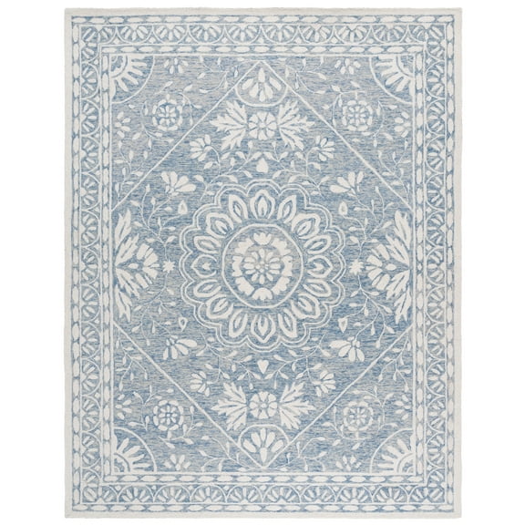 SAFAVIEH Metro Alphonse Oriental Area Rug, Blue/Ivory, 8' x 10'