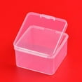 thumbnail image 2 of JNANEEI Small Clear Plastic Beads Storage Container Box with Hinged Lid Used for Small Items Jewelry Hardware 2.56x2.56x1.5in, 2 of 7