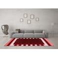 thumbnail image 3 of Ahgly Company Indoor Rectangle Abstract Red Contemporary Area Rugs, 2' x 4', 3 of 4