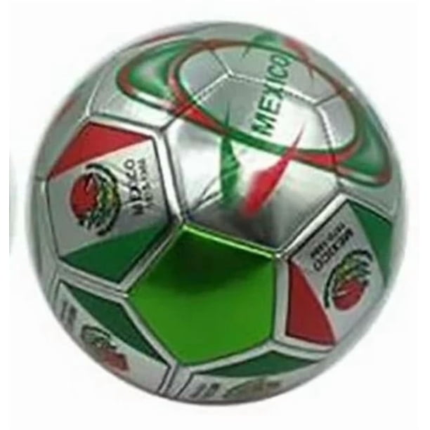 Balón de fútbol GKGen Selección de México talla 4 verde, plata y rojo
