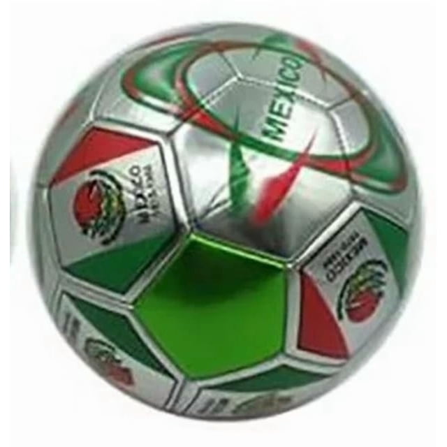 Balón de fútbol GKGen Selección de México talla 4 verde, plata y rojo