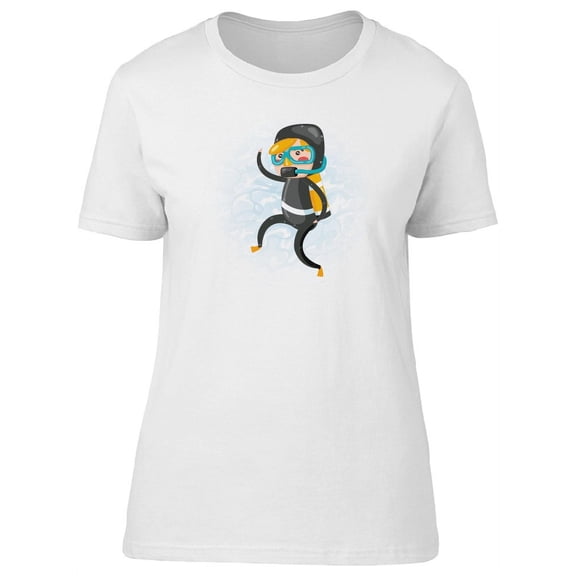 Cute Boy Scuba Diver T-Shirt Women -Image by Shutterstock, Female x-Large