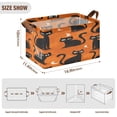 thumbnail image 3 of Waterproof Foldable Storage Basket Medium, Metal Frame & Hollow Board Support, for Clothes and Toy Organization Black Cat with Moon Design, 3 of 8