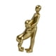 thumbnail image 5 of Figura de hombre con perro, escultura emocional, 6,5 x 4,5 x 17 cm, adorno de mesa Dorado, 5 of 9