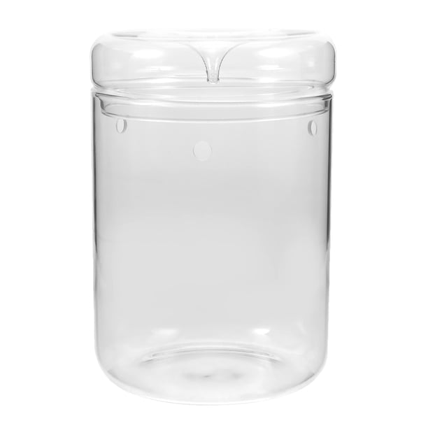 Terrario de vidrio, maceta de vidrio, soporte transparente para plantas con tapa, terrario de musgo