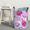 thumbnail image 7 of KLL Dragon Fruit Waterproof Foldable Laundry Hamper Bucket with Handles for Storage Bin,Kids Room,Home Organizer (Medium ), 7 of 7