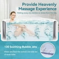 thumbnail image 4 of Inflatable Hot Tub 77"X 77"X 25", 4-6 Person Large Polygon Outdoor Spa Blow Up Hottubs with 130 Bubble Jets, Blow Up Air Hot Tub with Heater Pump and Side Table, Insulated Cover, 2 Filter Cartridges, 4 of 10