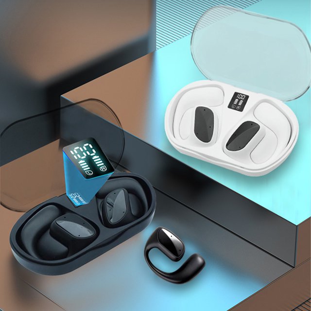 ¡Última Oportunidad de Ahorro!, Auriculares Bluetooth 5.3, auriculares verdaderamente inalámbricos con micrófono, control de botón, reducción de ruido, ganchos para la oreja Akmoler