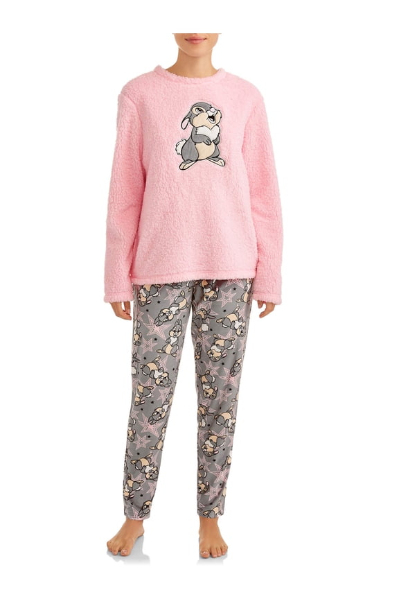 Thumper Women’s and Women’s Plus 2-Piece Plush Sleep Set (AE)