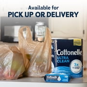 Cottonelle Ultra Clean Toilet Paper, Strong Toilet Tissue, 24 Mega Rolls