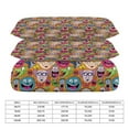 Smiley Weird Faces Duvet Cover Set Twin Size Bedding for Unisex