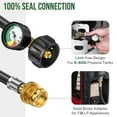 thumbnail image 3 of PatioGem 12FT Propane Hose Adapter 1lb to 20lb, 1lb to 20lb Propane Tank Adapter, Propane Tank Hose, Propane Grill Hose Fit for Weber Q Grill/Coleman Camping Stove/Buddy Heater Propane Hose, 3 of 10
