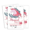 thumbnail image 1 of Darling Souvenir White Birthday Invitation Card Printable Elegant Fill or Write In Blank Party Invites 28 Pcs 5 x 7 Inches, 1 of 5