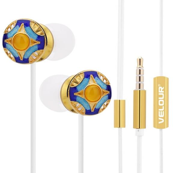 in-Ear Earbuds Microphone Ear Studs Earphones Noise Cancelling Headsets Volume Control Stereo Bass Crystal Clear Sound Fits All 3.5mm Interface Device