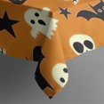 thumbnail image 5 of Halloween Ghosts Skulls Bats and Pumpkins Square Tablecloth,Waterproof Square Table Cover,Wipeable Spillproof Washable Table Cover for Home Kitchen Party Decor 60"x60"(152x152cm), 5 of 6