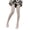 white, variant on Anime Hosier Transparent Knee High Socks Gothic Black White Bow Top Thigh High Stockings