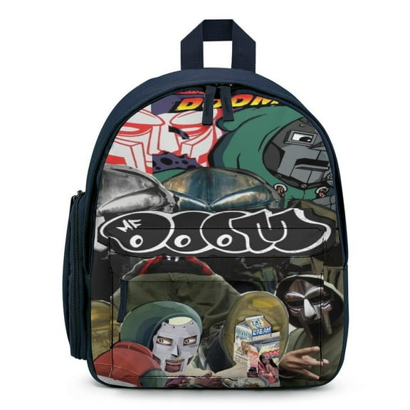 Mf Doom Backpack for Men Women Small Backpack with Front Pocket