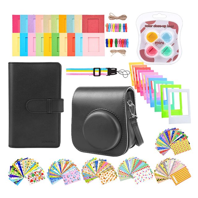 Kit de paquete de accesorios para cámara 14 en 1, bolsas de hombro para Instax Mini 11 (negro) Ehuebsd Para estrenar
