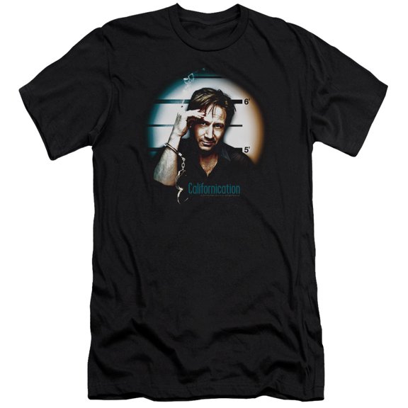 Californication In Handcuffs Adult 30/1 T-Shirt Black