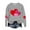 Gray#1, variant on Women's Valentine's Day Graphic Sweatshirt, Long Sleeve Relaxed Fit Casual Pullover Plus Size Sweatshirts for Women S - 5XL, Holiday Gift Top