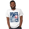 thumbnail image 3 of Baseball Player Power Hitter Fan Men's Graphic T Shirt Tees Brisco Brands X, 3 of 5