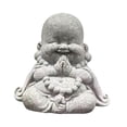 thumbnail image 2 of Estatua de Buda Escultura de Buda Budismo Té antiguo Adorno para mascotas Estatua de Buda sentado para escritorio Hotel Oficina Interior Decoración al Estilo D Macarena Estatua, 2 of 8