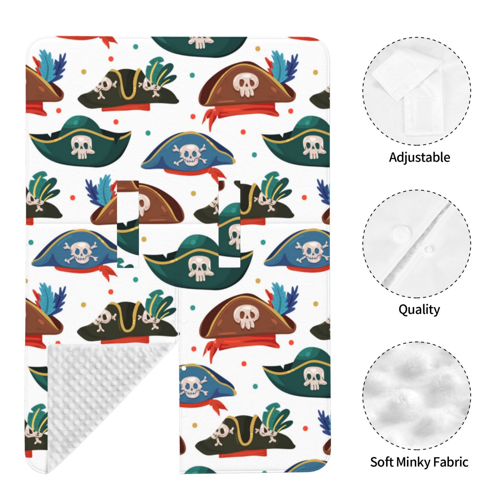 Car Seat Cover Baby - Pirate Hats Breathable Infant Car Seat Cover for Baby Carseat, Lightweight Comfort Baby Essentials Must Haves Newborn Stuff for Girl Boy