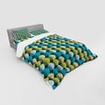 thumbnail image 3 of Ambesonne Abstract Bedding Set 3 Pcs, Dots Composition Circles, Twin, Dark Teal Multicolor, 3 of 3